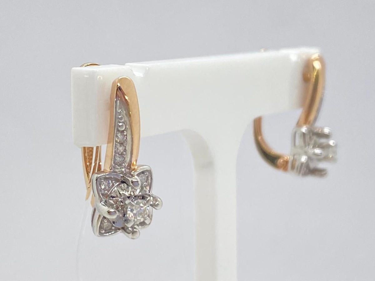 СЕРЬГИ БРИЛЛИАНТ (Au 585)