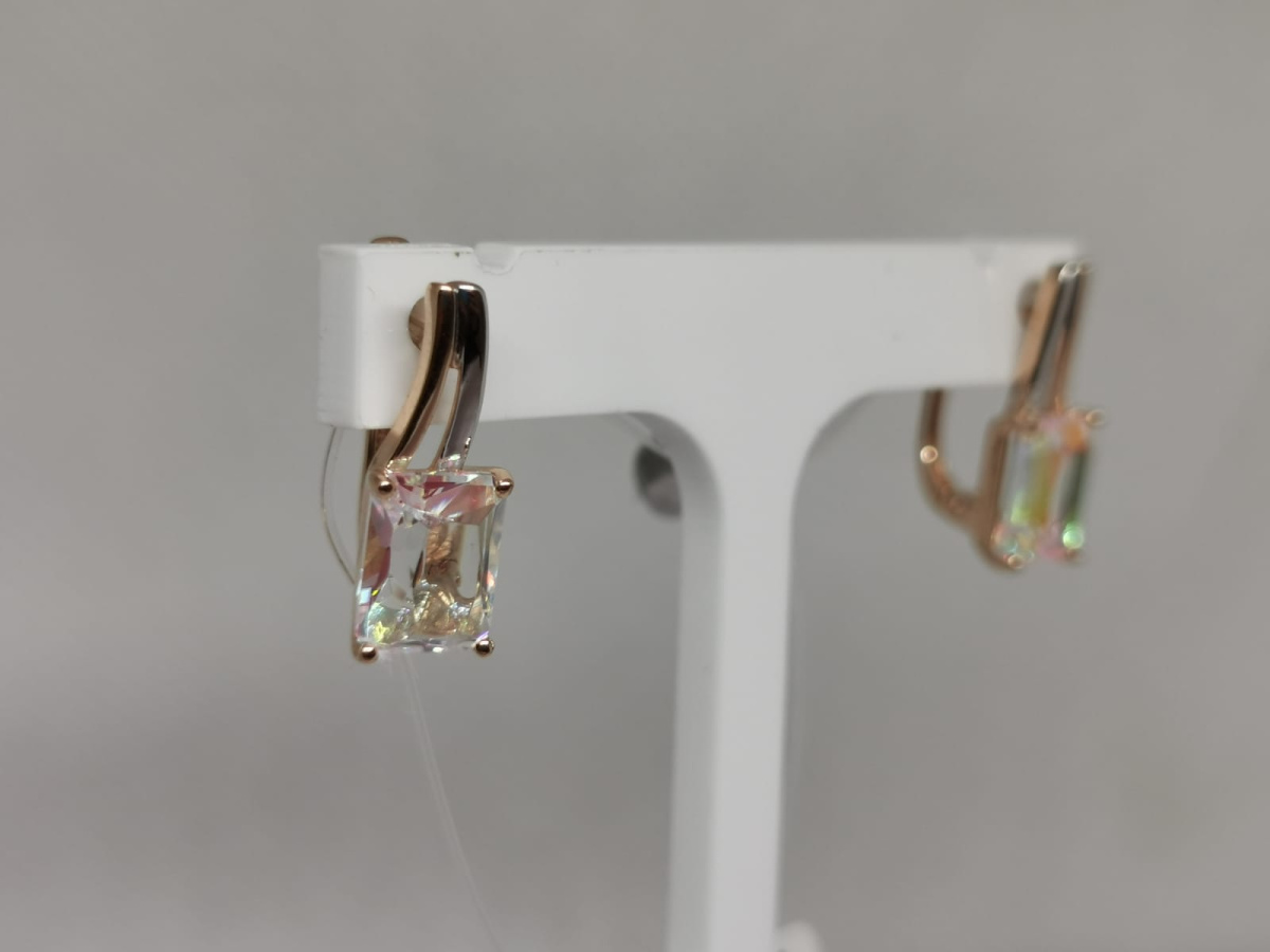 21805788 СЕРЬГИ С КАМНЕМ (Au 585)