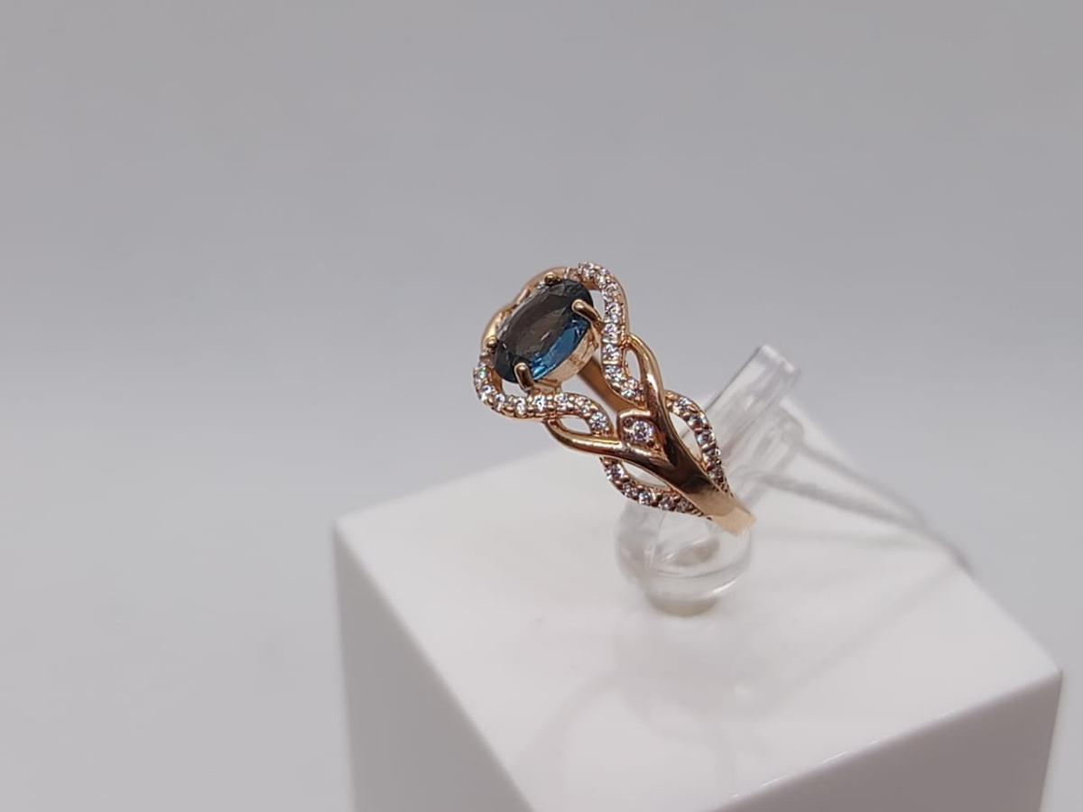 КОЛКМИ585 КОЛЬЦО С КАМНЯМИ (Au 585)