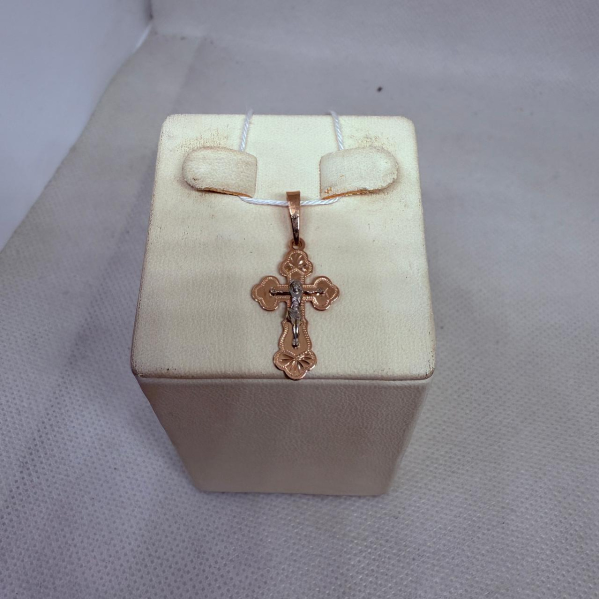 ПОДВЕСКА КРЕСТ БЕЗ КАМНЯ (Au 585)