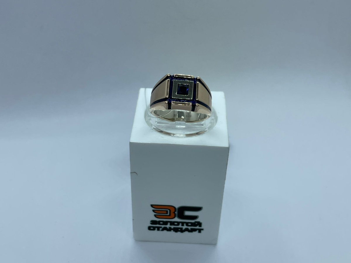 КОЛЬЦО ПЕЧАТКА сапфир г.т. (Au 585)