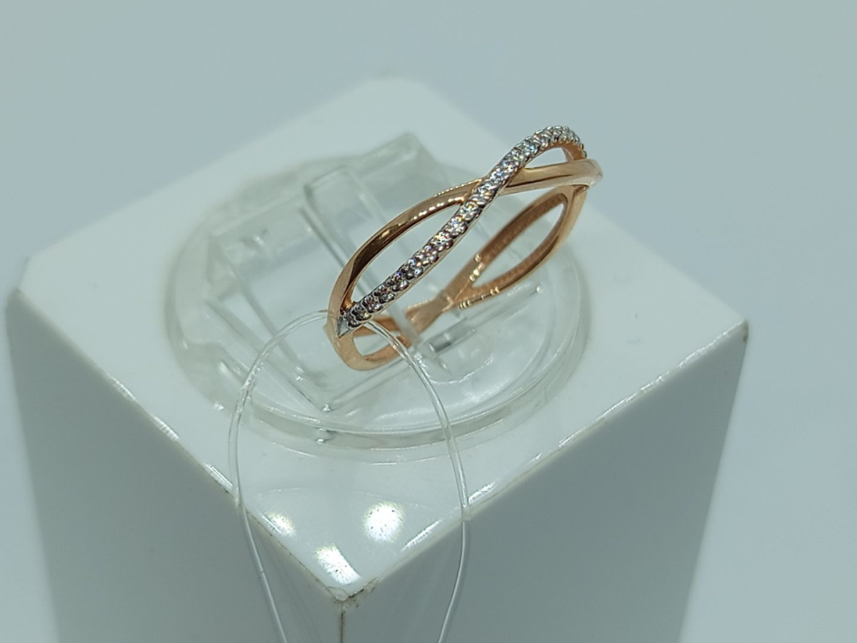 КОЛЬЦО С КАМНЯМИ (Au 585)