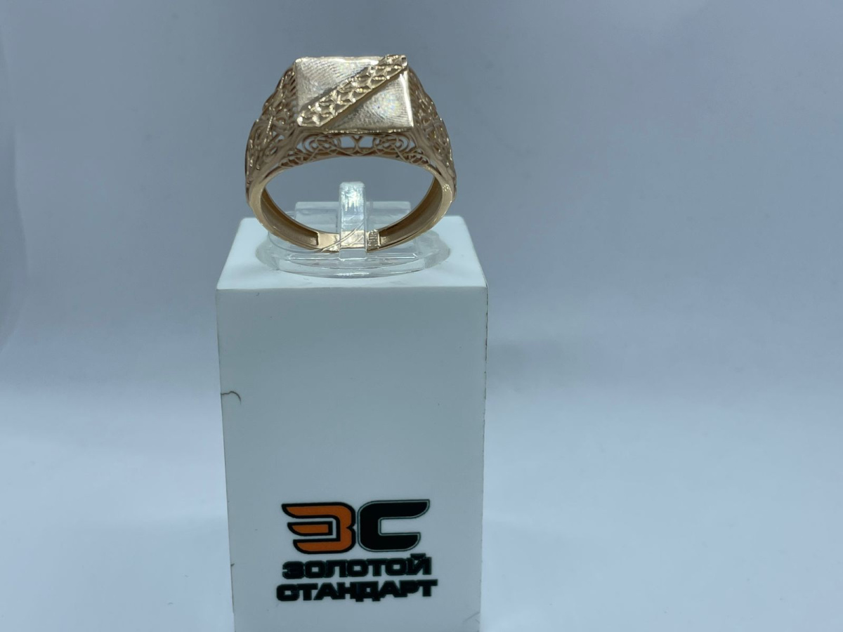 КОЛЬЦО ПЕЧАТКА без камня (Au 585)