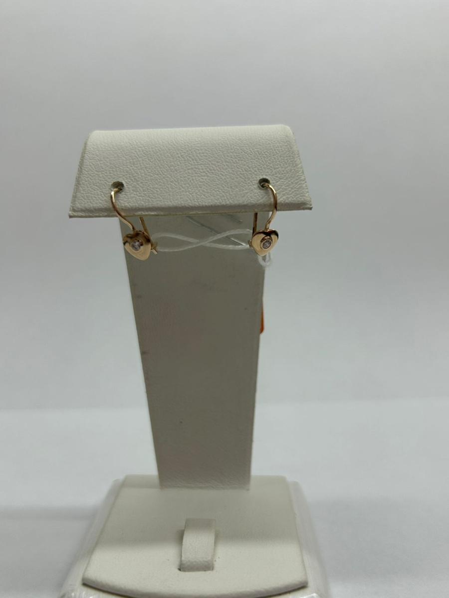 СЕРЬГИ С КАМНЕМ (Au 585)