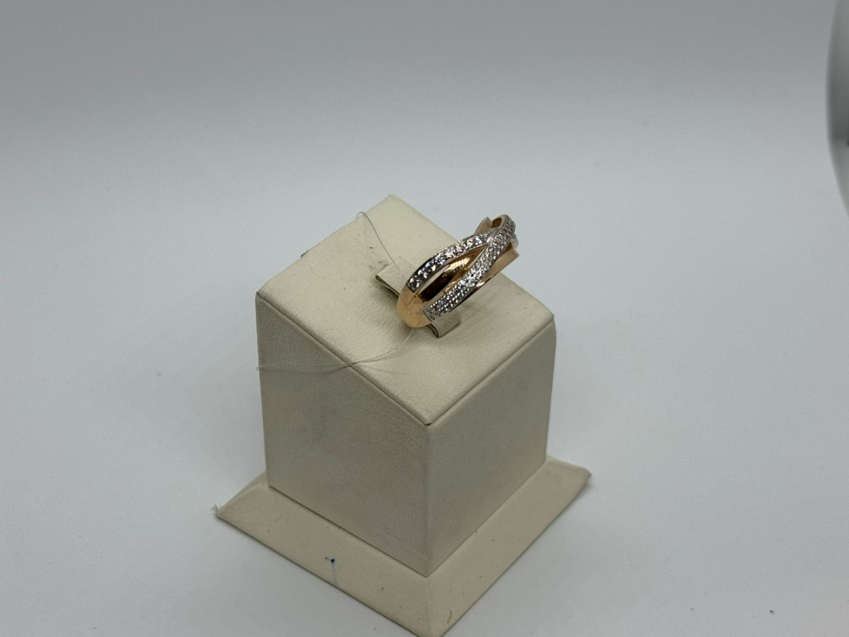 КОЛЬЦО С КАМНЯМИ (Au 585)