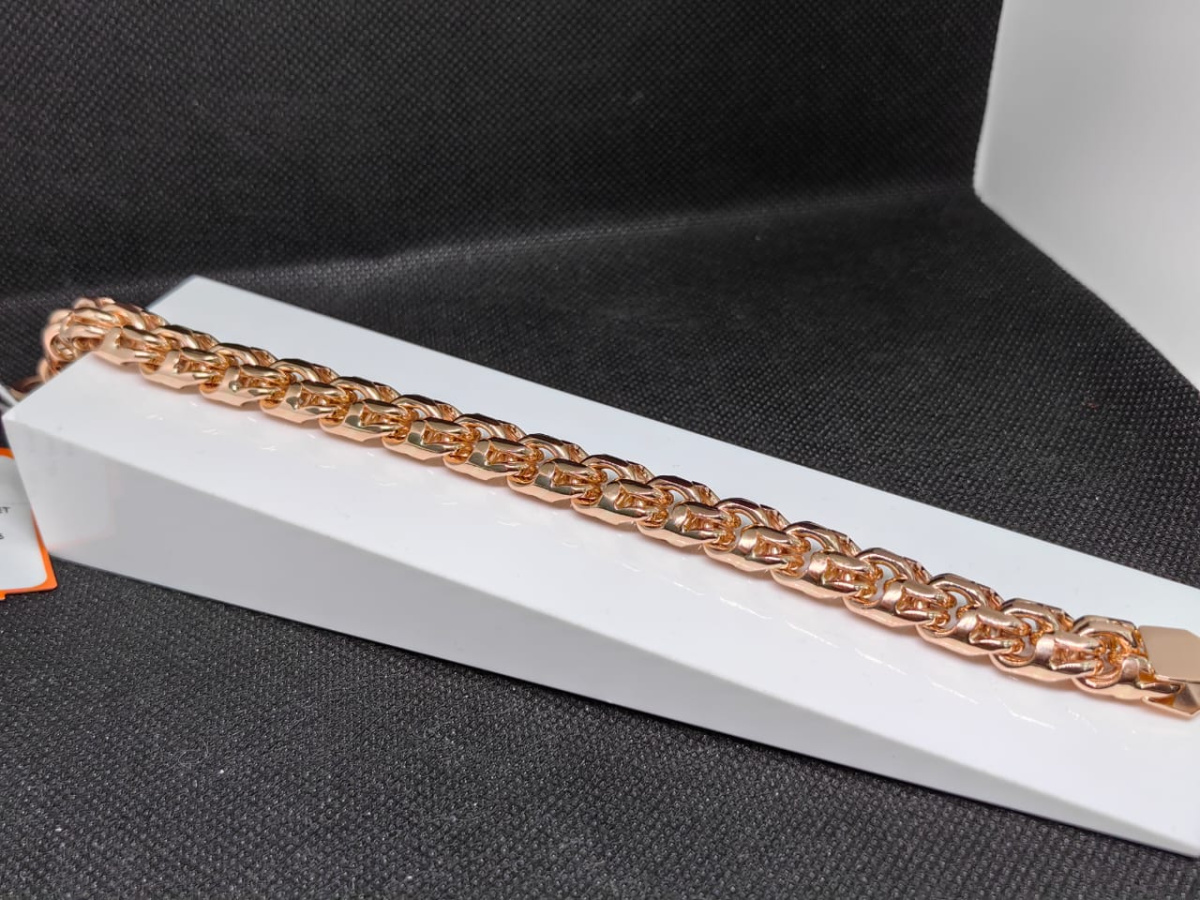 БЛБ585 БРАСЛЕТ ПОЛНОВЕСНЫЙ Бисмарк (Au 585)