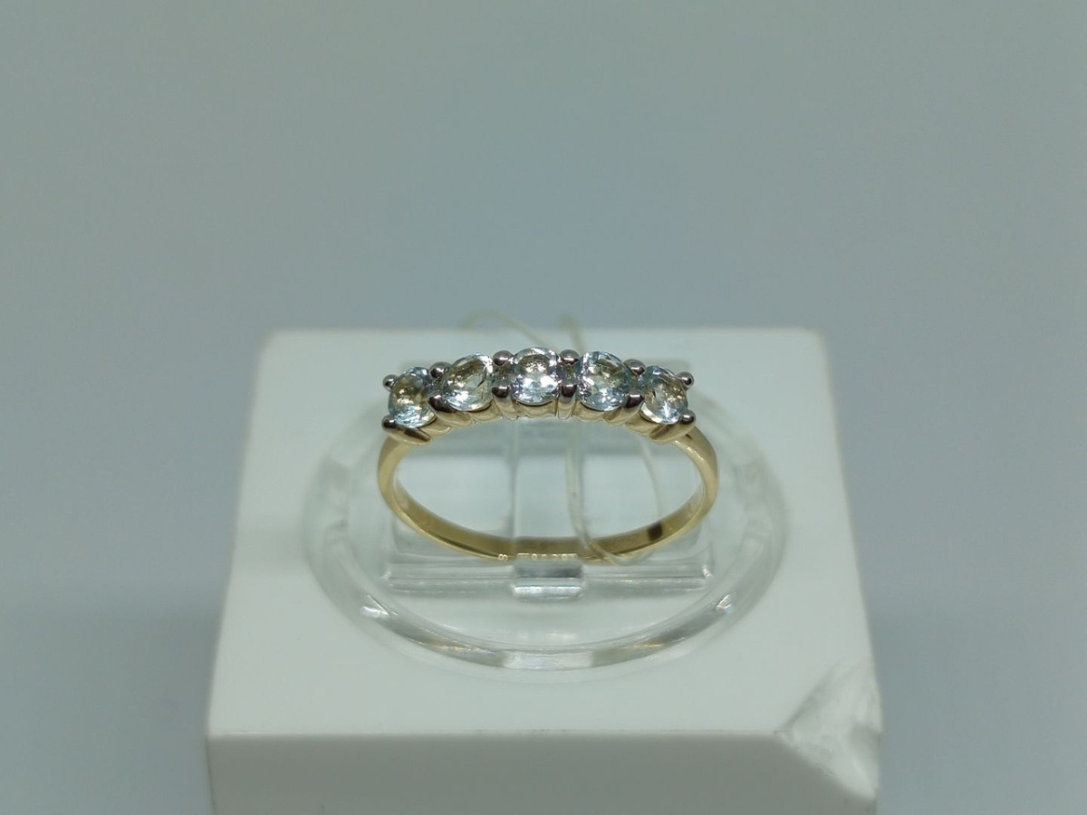 КОЛЬЦО С КАМНЯМИ (Au 585)