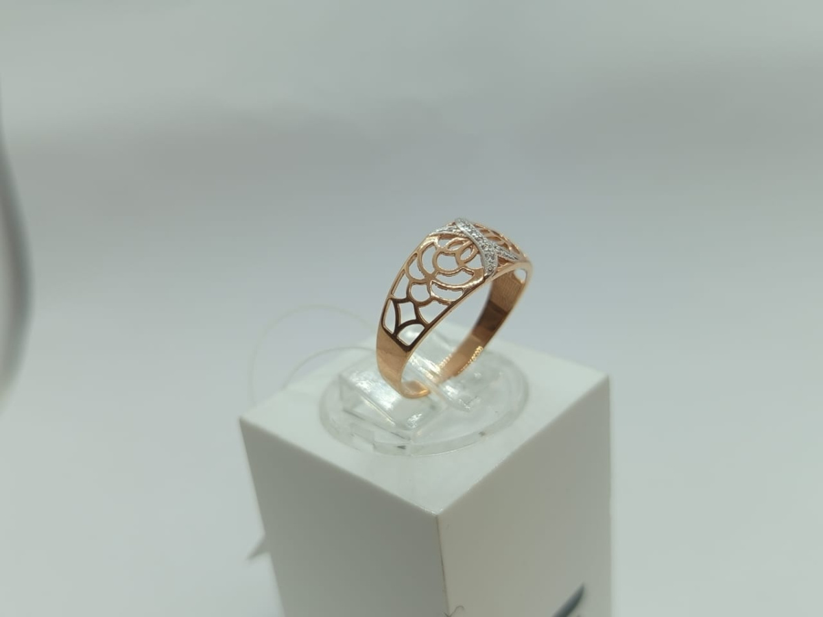 КОЛЬЦО С КАМНЯМИ (Au 585)