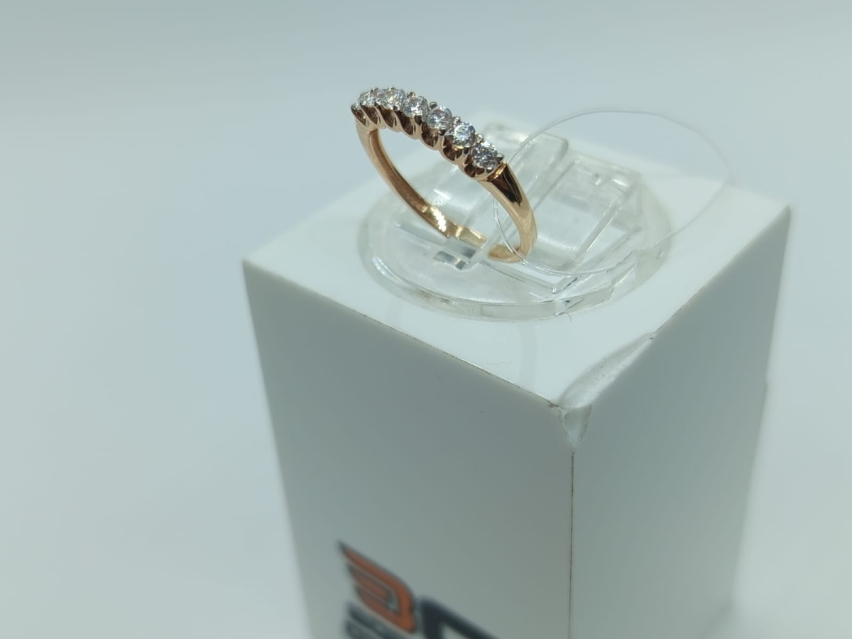 КОЛЬЦО С КАМНЯМИ (Au 585)