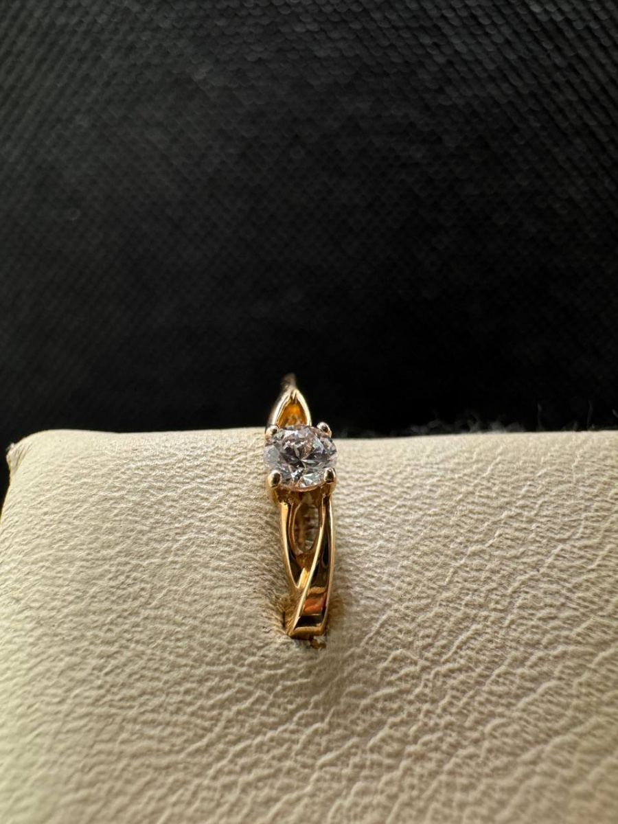 СЕРЬГИ С КАМНЕМ (Au 585)