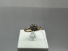 КОЛЬЦО С КАМНЯМИ (Au 585)