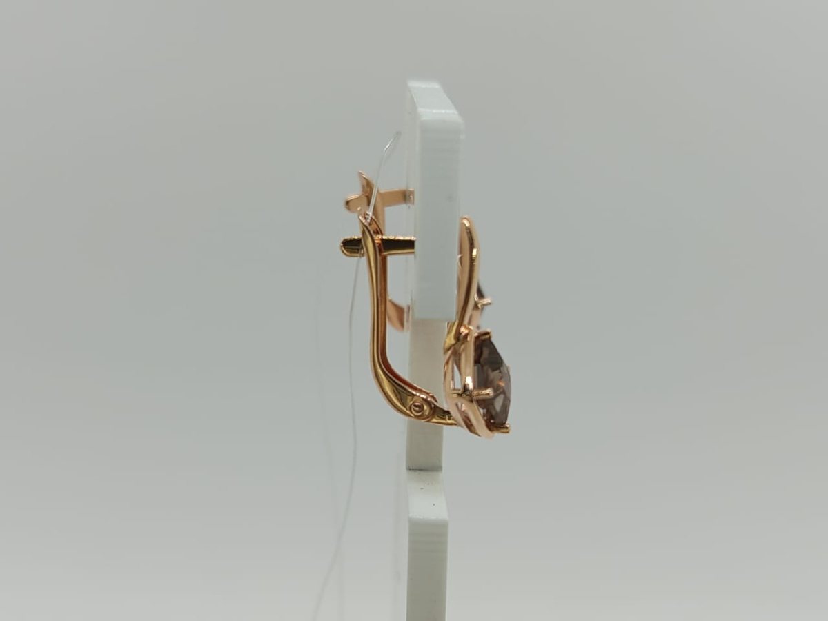 СЕРЬГИ С КАМНЕМ (Au 585)