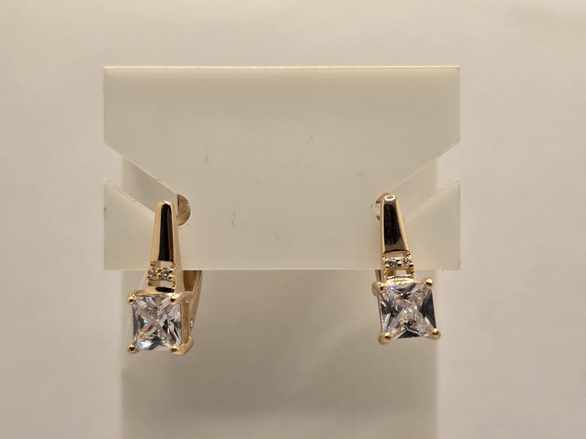 СЕРЬГИ С КАМНЯМИ (Au 585)