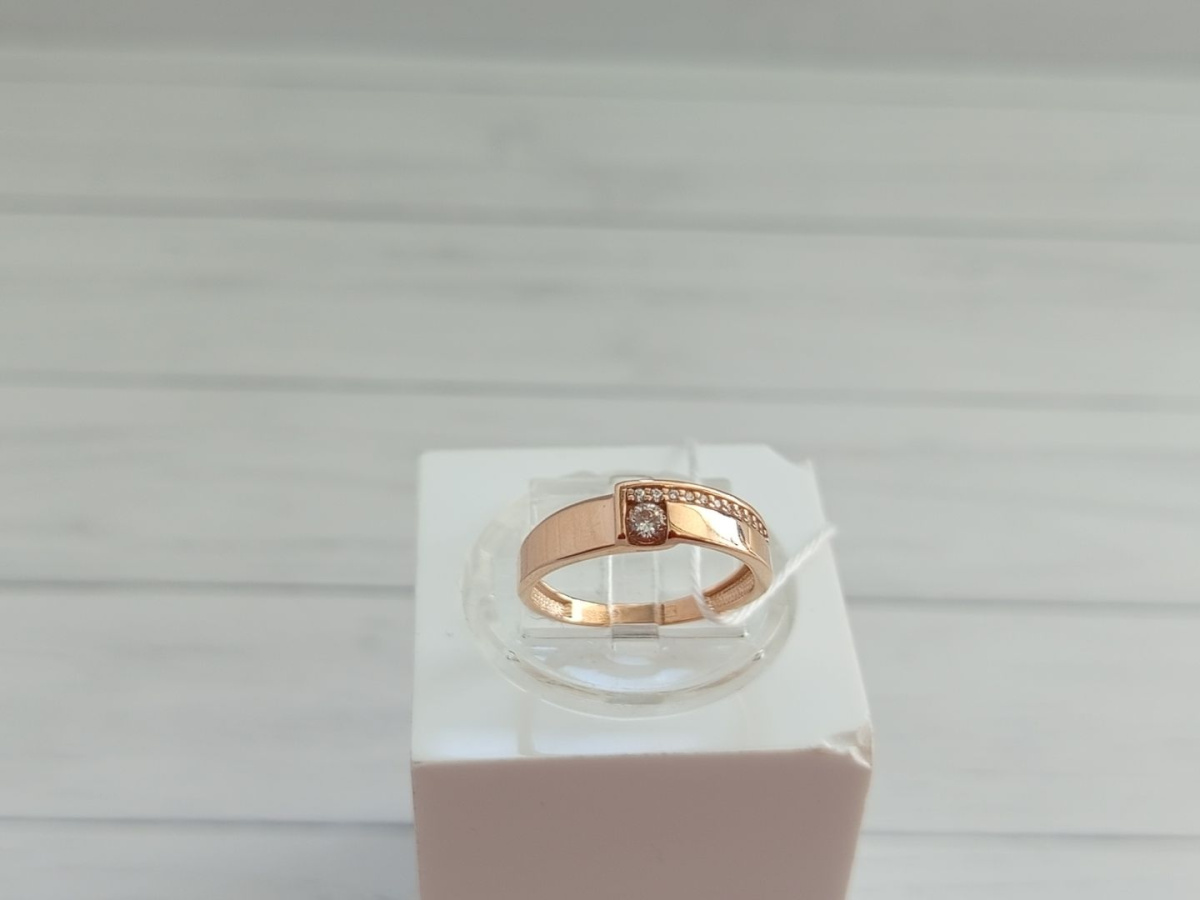 КОЛЬЦО С КАМНЯМИ (Au 585)